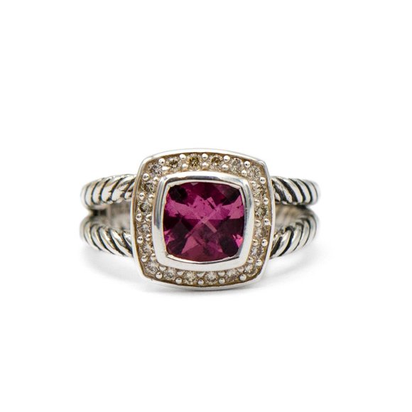 David Yurman Jewelry - David Yurman Petite Albion Pink Tourmaline Ring